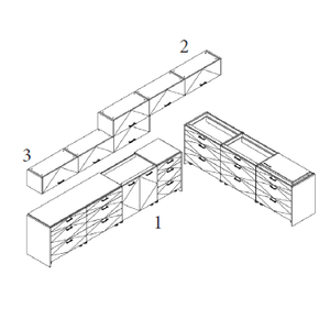 Meubles de cuisine modernes en panneaux de particules durables, contreplaqué, MDF, écologiques, fabriqués au Vietnam - Product Image 1