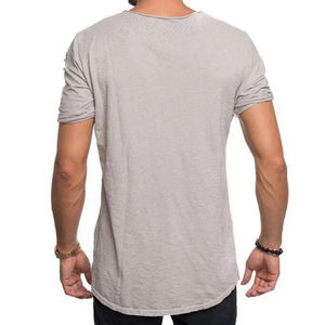 Camisetas Modernas Holgadas con Efecto Desgastado para Hombre, 100% Algodón, Ligeras, con Impresión de Logotipo Personalizado, Ropa Urbana, Servicio OEM - Product Image 2