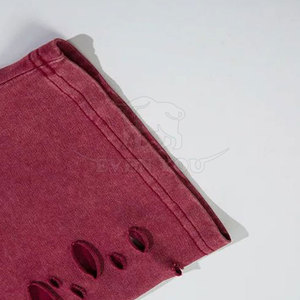 T-shirt pour homme à manches courtes, effet usé, en coton, coupe ample, à prix raisonnable - Product Image 6