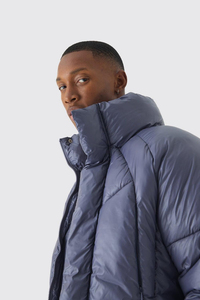 Wholesale New Custom Logo Quilted Puffer Men's <b>Jackets</b> Stand Up Hooded Collar Puffer <b>Jacket</b> <b>Winter</b> Outdoor Puffer <b>Jacket</b> - Product Image 5