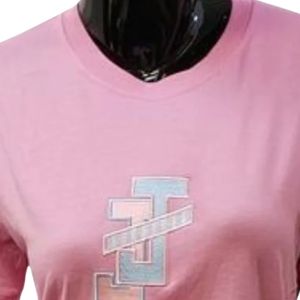 เสื้อยืดลำลองสำหรับสุภาพสตรีแขนสั้นคอกลมผ้าฝ้ายผสมน้ำหนักเบาระบายอากาศได้ดีสวมใส่สบายทุกวันแฟชั่น - Product Image 2