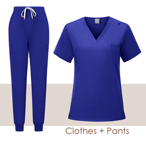custom design accept poly cotton hospital <strong>uniform</strong> set for man poly spandex <strong>nurse</strong> scrub jogger set medical <strong>uniform</strong> set - Product Image 6