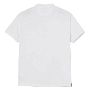 Chemises polo pour hommes à manches courtes de couleur blanche unie, style audacieux, col rabattu, chemises polo pour hommes à boutons, légères - Product Image 5