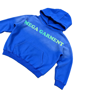 Sudadera con capucha extragrande de algodón grueso deslavado para hombre, estilo casual y elegante, con efecto ácido, para otoño - Product Image 3