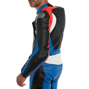 Conjunto de Traje de Carreras de Invierno de Secado Rápido, Impermeable y Elegante para Motociclistas, con Chaqueta y Pantalones de Cuero Genuino de Manga Larga - Product Image 4
