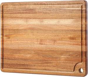 Tabla de cortar de madera gruesa para cocina |   Tabla de cortar resistente y duradera para el uso diario a largo plazo en la cocina - Product Image 5