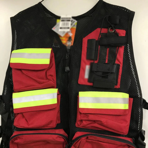 Chaleco de Seguridad Reflectante de Alta Visibilidad al por Mayor, Chaleco de Rescate Transpirable con Múltiples Bolsillos, Logotipo Personalizado OEM, Fabricante de Ropa de Trabajo B2B - Product Image 5