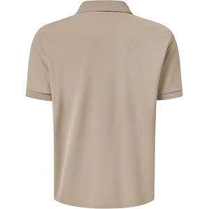 High Quality Men's for Shirt Regular Fit <b>3</b>-Button Closure 100% Cotton Breathable Short Sleeve Solid Pattern Casual Summer - Product Image 2