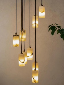 Most Selling Minimalist Glass Pendant <b>Lights</b> Rectangle Shape Warm Glow Lighting Fixtures Decorative <b>Ceiling</b> Lamp Interior Design - Product Image 1