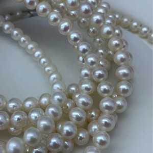 Promotion spéciale Fête des Mères : Collier de perles d'eau douce de 7-8 mm, lumière intense, micro-défauts, perle de Zhuji, cadeau parfait, collier non central - Product Image 3