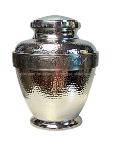 Urna Biodegradable Artesanal para Cenizas Humanas Flor en Relieve Suministros Funerarios - Product Image 5