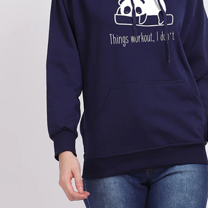 Heavyweight Hooded Pullover Hoodies Women's 100% Cotton Fleece Breathable Warm Winter Streetwear Anti-Wrinkle Windproof Custom - Product Image 3