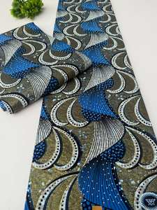 Tela de Algodón con Estampado Africano Multicolor Brillante para Costura de Moda y Producción de Prendas, Mozambique - Product Image 2