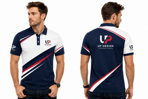 เสื้อโปโลผู้ชายแบบกำหนดเอง แห้งเร็ว ผลิตจากโพลีเอสเตอร์ สำหรับทีมกอล์ฟ  รับสกรีนโลโก้ด้านหน้าและด้านหลัง  ชุดกีฬา  ผู้ผลิต OEM ODM - Product Image 3