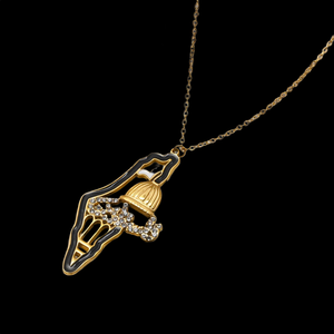 Collar con Colgante Hip Hop Chapado en Oro con Incrustaciones de Moissanita para Moda Urbana y Accesorios para Videos Musicales - Product Image 4