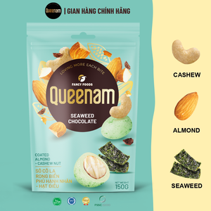 Vente en gros directe du fabricant Snacks Bonbons OEM/ODM Dragées Chocolatées HALAL 75G Amandes et noix de cajou enrobées de chocolat aux algues marines - Product Image 6