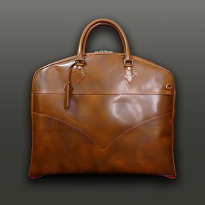 Handmade Genuine Leather Classic Luxury Water Resistant Lightweight Suit Carrier Foldable Garment Bag Heavy-Duty Zipper Casual - Product Image 1