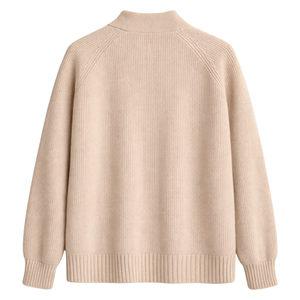 Cardigan long en maille pour femme, boutonné, en mélange de coton doux, coupe décontractée, léger, pull décontracté, vêtement d'extérieur pour superposition - Product Image 3