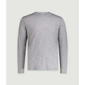 Camiseta Casual de Algodón de Manga Larga para Hombre, Holgada, de Color Sólido, Personalizada, Lavada al Ácido, Negra, Estilo Urbano, de Alta Calidad, OEM - Product Image 1