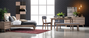<b>Rustic</b> modern <b>dining</b> <b>table</b> Weathered grey solid <b>wood</b> 6 seater kitchen <b>table</b> Rectangular <b>dining</b> <b>table</b> - Product Image 3