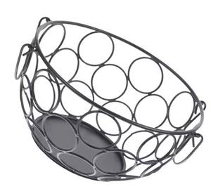 Corbeille à fruits en métal de luxe, design moderne, bol de rangement pour la décoration de la cuisine et du comptoir à la maison - Product Image 2