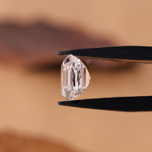 เพชรทรงเหลี่ยม Asscher Cut รูปทรงสี่เหลี่ยมมรกต  ได้รับการรับรองจาก IGI เพชรเพาะเลี้ยง 1-3 กะรัต สี D ความสะอาดระดับ VVS2 สำหรับทำเครื่องประดับ - Product Image 3