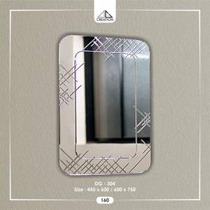 Espectacular Espejo de Cristal con Ranuras en V que Combina la Artesanía con el Diseño Moderno, Decoración de Pared - Product Image 5