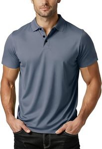 Chemise décontractée en coton tricoté pour hommes grandes tailles, imprimée, tendance, confortable, respirante, séchage rapide, coupe ajustée - Product Image 2