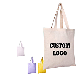 Custom Printed 12oz Thickness Natural <b>White</b> Organic Cotton Handled Tote <b>Bag</b> Eco-Friendly Recycled for Beach Shopping Features - Product Image 4
