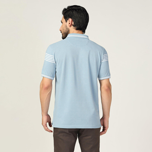 เสื้อโปโลผู้ชายสีพื้นเท่ๆ ปี 2026 แขนสั้น ทรงเข้ารูป คอตั้ง สไตล์ลำลองและเป็นทางการ - Product Image 5