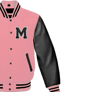 Fabricant de vestes universitaires personnalisées, veste de baseball en coton pour hommes, tissu respirant, taille plus, streetwear décontracté - Product Image 2