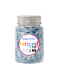 Bandes élastiques pour cheveux en TPU, fabriquées en Corée, unisexes, personnalisées OEM ODM, dans une bouteille en plastique, non toxiques, élastiques, certifiées OEKO-TEX - Product Image 1