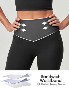 Leggings de sport pour femmes avec poches pour téléphone, pantalons de yoga taille haute pour la gym, le fitness et l'entraînement, étiquette privée, fourniture OEM - Product Image 4