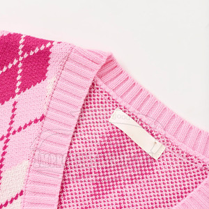 Precio barato Adultos Mujeres Chaleco de punto recortado Diseñador de color sólido Mujeres Chaleco de punto recortado - Product Image 3