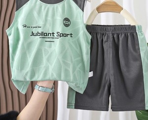 Conjunto Deportivo para Adultos, Otoño, Nuevo Chaleco y Pantalones Cortos, Conjunto de Entrenamiento, Resistente al Viento, Secado Rápido, Transpirable, Ecológico, Dos Piezas, Poliéster, Unisex - Product Image 6