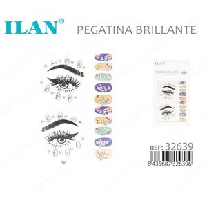 Adesivi Glitterati ILAN per Viso, Occhi e Unghie - Decalcomanie Brillanti Ref 32639 - Product Image 3
