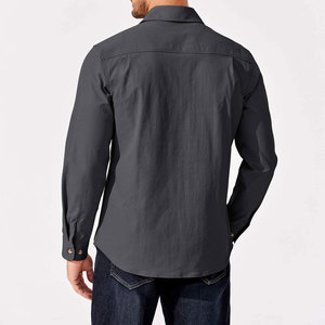 Custom <b>Mens</b> Denim <b>Shirt</b> Classic Solid Color Casual Collared <b>Shirt</b> High Quality Denim Fabric Autumn <b>Winter</b> Tops Bulk Supplier - Product Image 2
