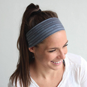 OEM ODM Non <b>Slip</b> Stretch Headband for Running and Yoga Stylish <b>Women</b> Sports Headband for Outdoor Activities - Product Image 3