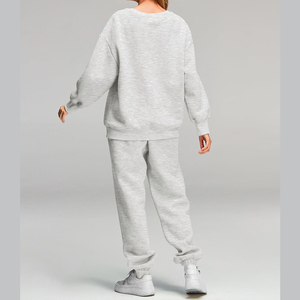 Ensemble de survêtement décontracté pour femmes |   Pull à manches longues et pantalon de jogging à cordon de serrage |   Survêtement personnalisé |   Marque privée OEM - Product Image 5