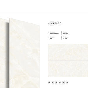 Carreaux de porcelaine brillants de qualité supérieure, grandes dimensions 800x1600, 1200x1800, 750x1500 mm, pour murs, sols et façades extérieures - Product Image 1