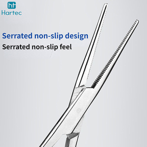 Pinzas Hemostáticas Dentales de Acero Inoxidable, Pinzas Halsted Rectas y Curvas, Instrumentos de Odontología - Product Image 2