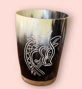 Verre à boire en corne de buffle, style Viking - Product Image 1