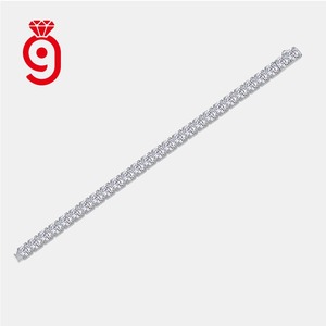Factory Wholesale VVS 925 Sterling Silver <b>Men</b> Women Fine Jewelry Chain Tennis Bracelet Iced Mossanite Unisex Bracelet - Product Image 1