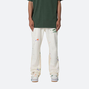 Fabricant de pantalons de survêtement respirants, pantalons de survêtement personnalisés pour hommes, pantalons de survêtement à jambe droite, pantalons de survêtement à cordon de serrage à la taille, légers, décontractés, pour le fitness - Product Image 1