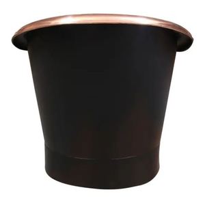 Bañera Independiente de Cobre, Bañera Metálica de Lujo Ovalada sin Tapa para Adultos - Artesanía India - Product Image 3