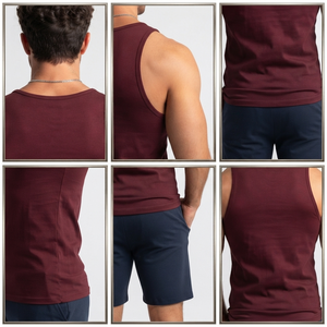 Débardeur léger et performant pour homme, respirant, personnalisé, coupe ajustée sur mesure pour homme - Product Image 3