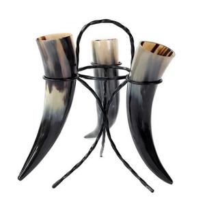 Corne à boire en buffle de style viking, faite à la main, finition naturelle, écologique, mug à bière au design vintage pour usage domestique, vente en gros - Product Image 2