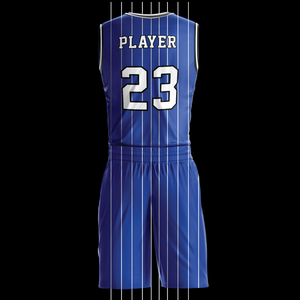 Uniformes de Baloncesto Personalizables al por Mayor para Hombre, Impresión por Transferencia de Calor, 100% Poliéster, Absorbente de Humedad, Antibacteriano, Verano - Product Image 4