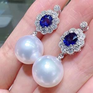 Boucles d'oreilles pendantes fines de style coréen, simples et élégantes, en perles naturelles, luxe léger et raffiné, pour femmes - Product Image 2