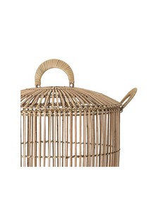 Cesta de Almacenamiento Tejida a Mano de Bambú y Ratán, Ecológica, Rústica y Resistente, Organizador para el Hogar, Lavandería, Cocina y Baño - Product Image 2